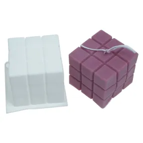 1 PCS Silicone 3D Magic Cube Candle Mold/ Plaster Mold/Cubic Aroma Candle Mold Candle Craft 10383250