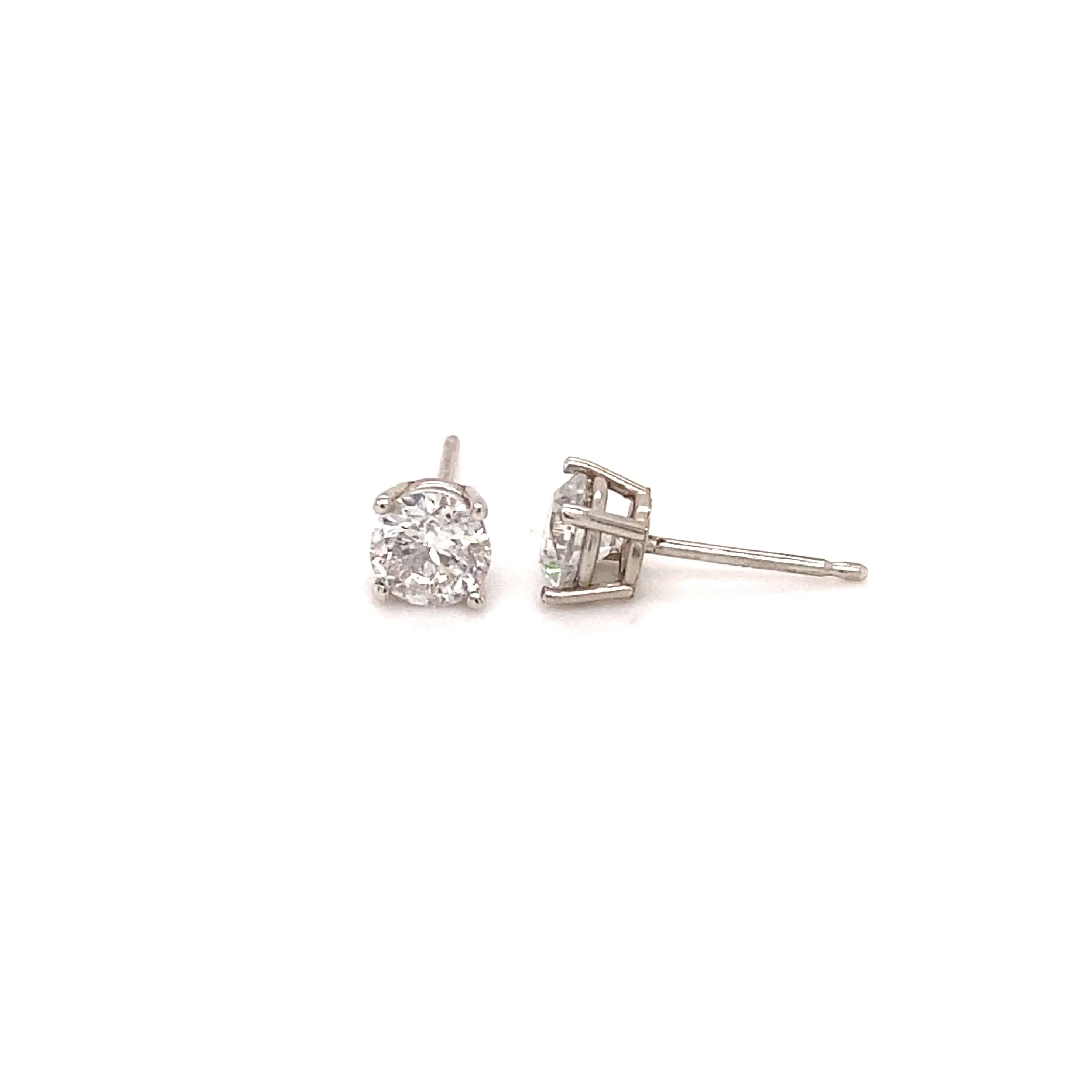 1.01ct G SI-2 Diamond 4-Prong Studs