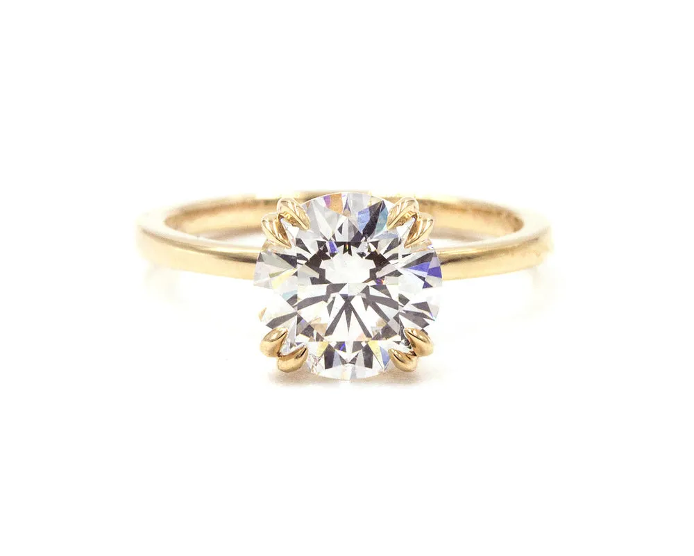 1.50-Carat White Diamond Solitaire Ring