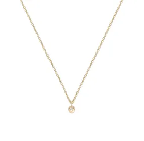 18K Diamond Dot Necklace