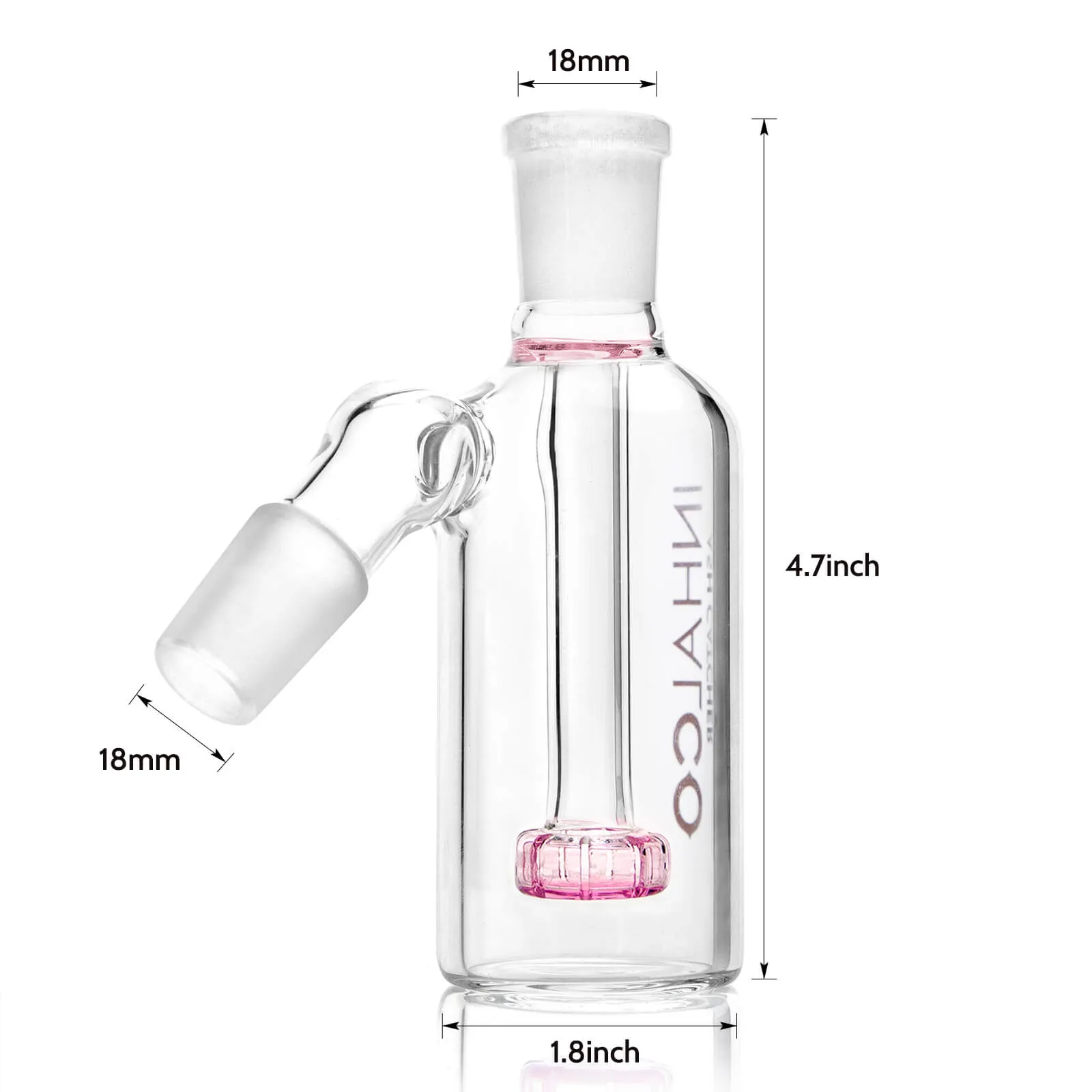 18mm Ash Catcher Pink Perc