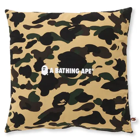 1st Camo Square Cushion - Yellow