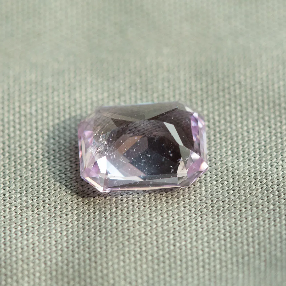 2.02CT CEYLON RADIANT CUT SAPPHIRE, LIGHT PINK, 8.13X6.55MM