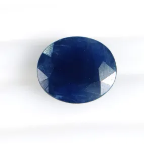 6.00ratti Natural Untreated BLUE SAPPHIRE (NEELAM) Gemstone Rashi Ratan Oval Shape Normal Cut 12*10mm