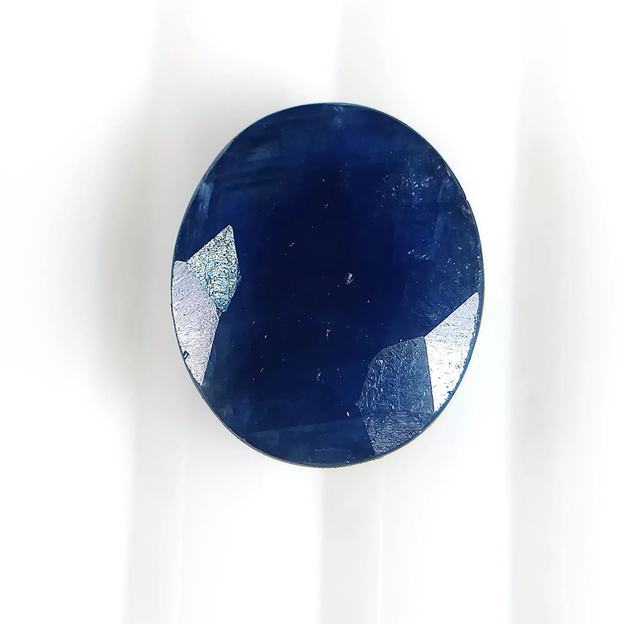 6.00ratti Natural Untreated BLUE SAPPHIRE (NEELAM) Gemstone Rashi Ratan Oval Shape Normal Cut 12*10mm