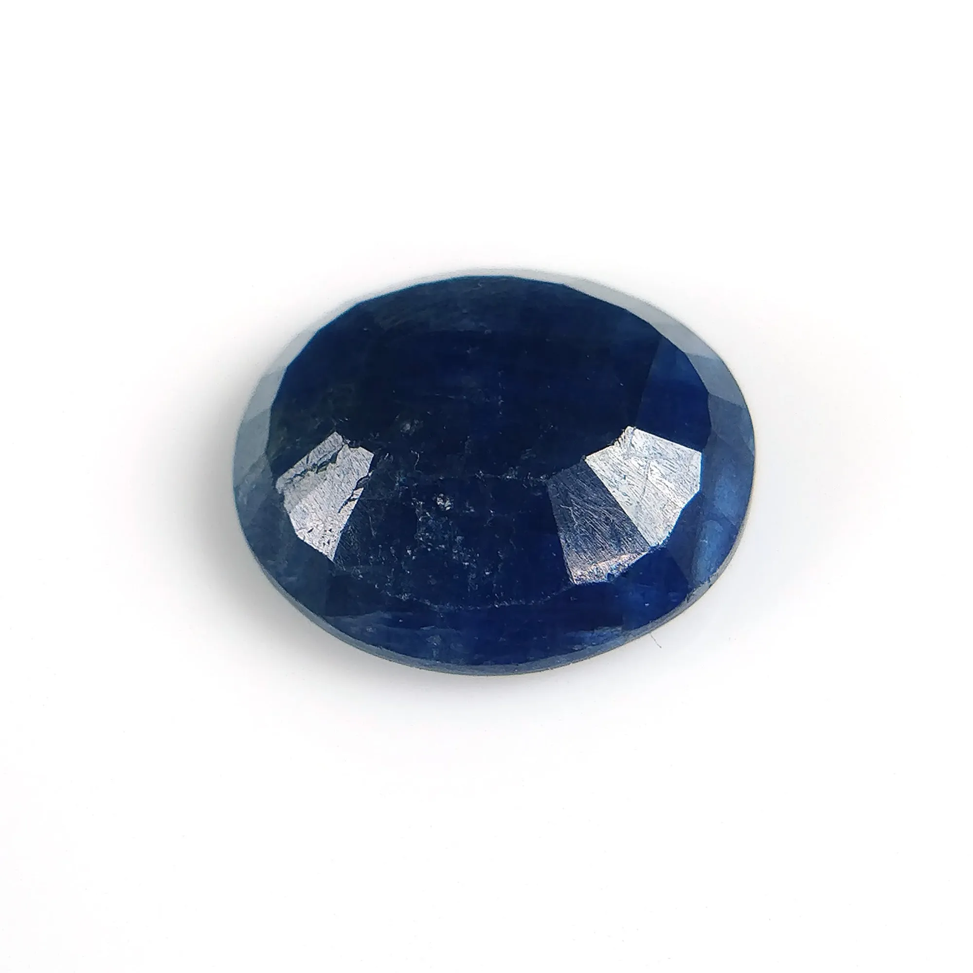 6.00ratti Natural Untreated BLUE SAPPHIRE (NEELAM) Gemstone Rashi Ratan Oval Shape Normal Cut 12*10mm