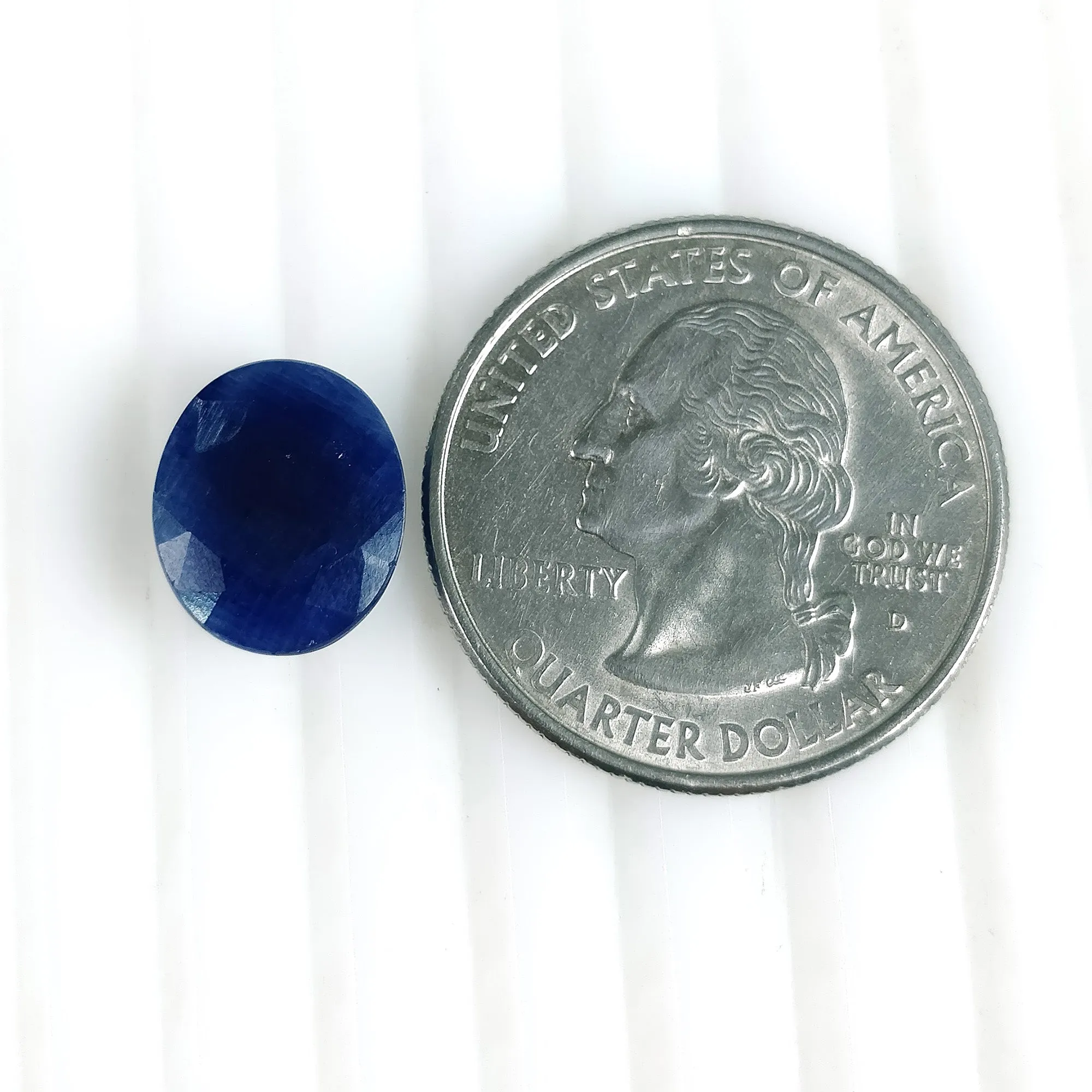 6.25cts Natural Untreated BLUE SAPPHIRE Gemstone Oval Shape Normal Cut 12*10mm