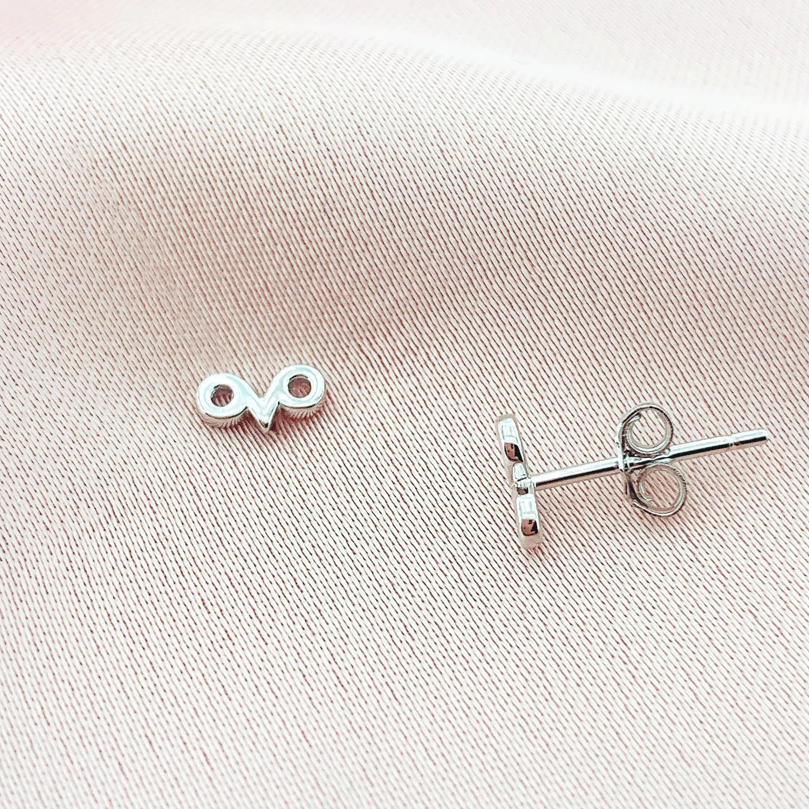 925 Silver Aries Stud Constellation Earring