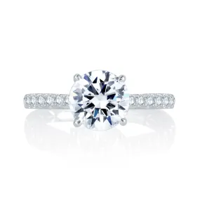 A. Jaffe Round Diamond Solitaire Engagement Ring