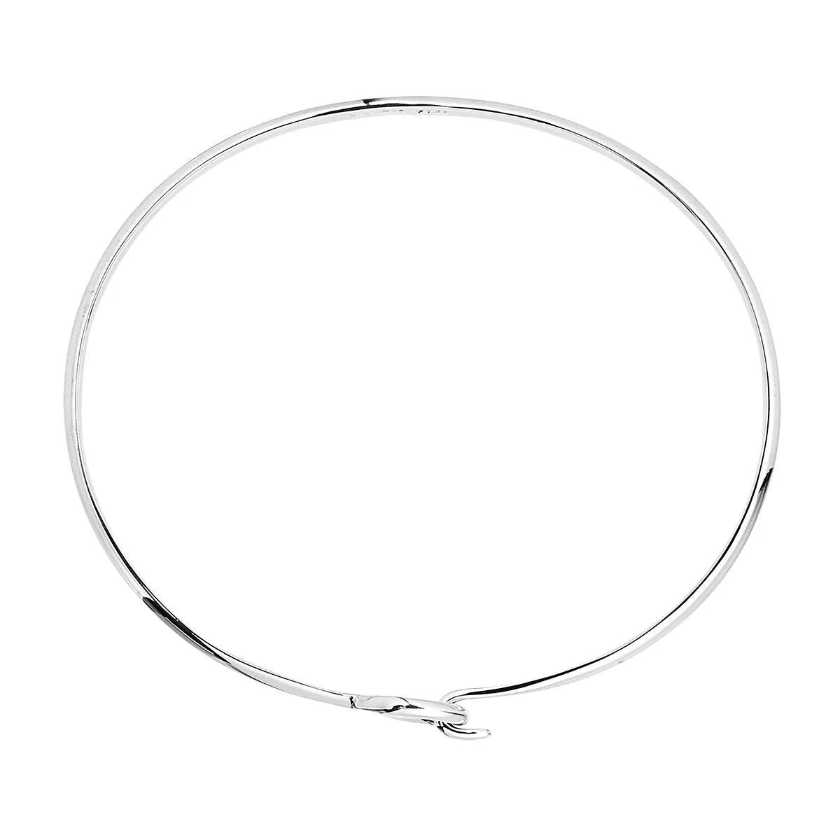 A Najo Oh Honey Bangle Silver 60mm