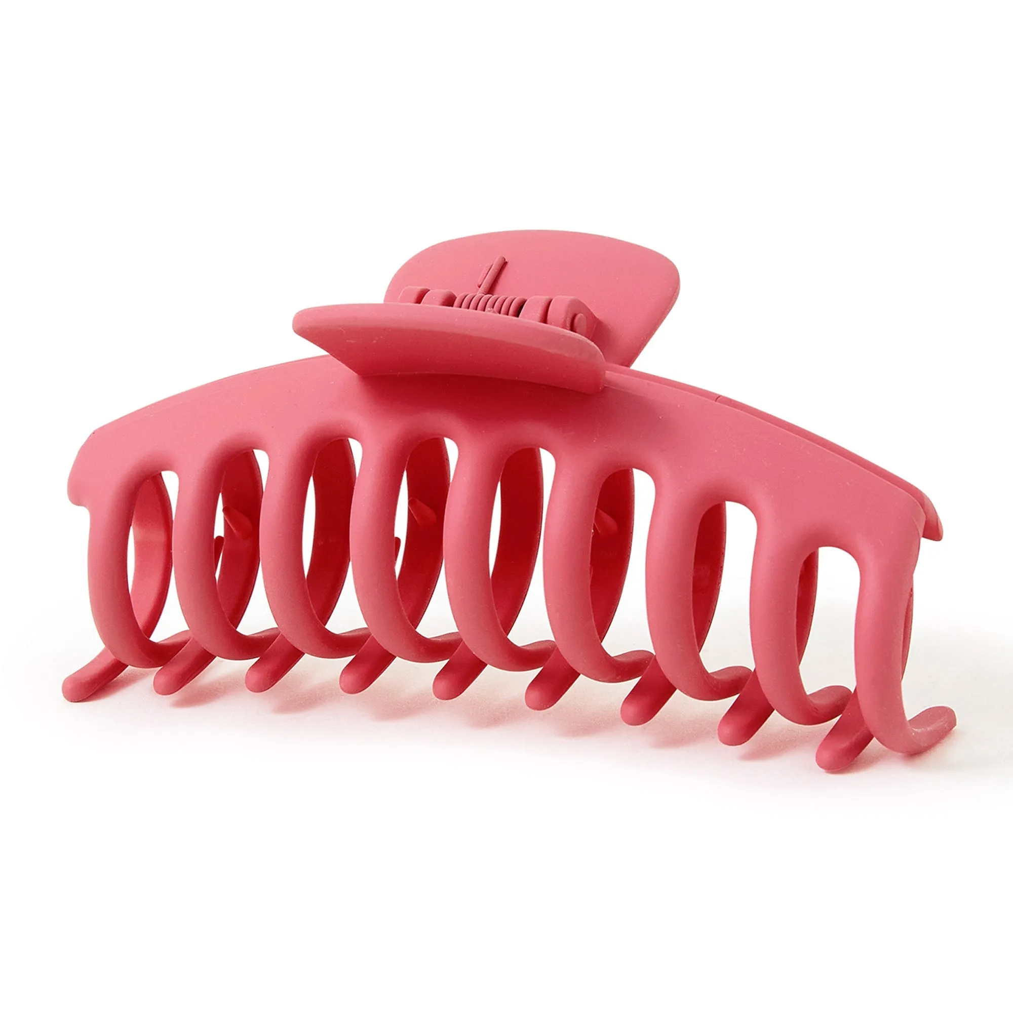 Accessorize London Extra Large Matte Claw Clip Pink