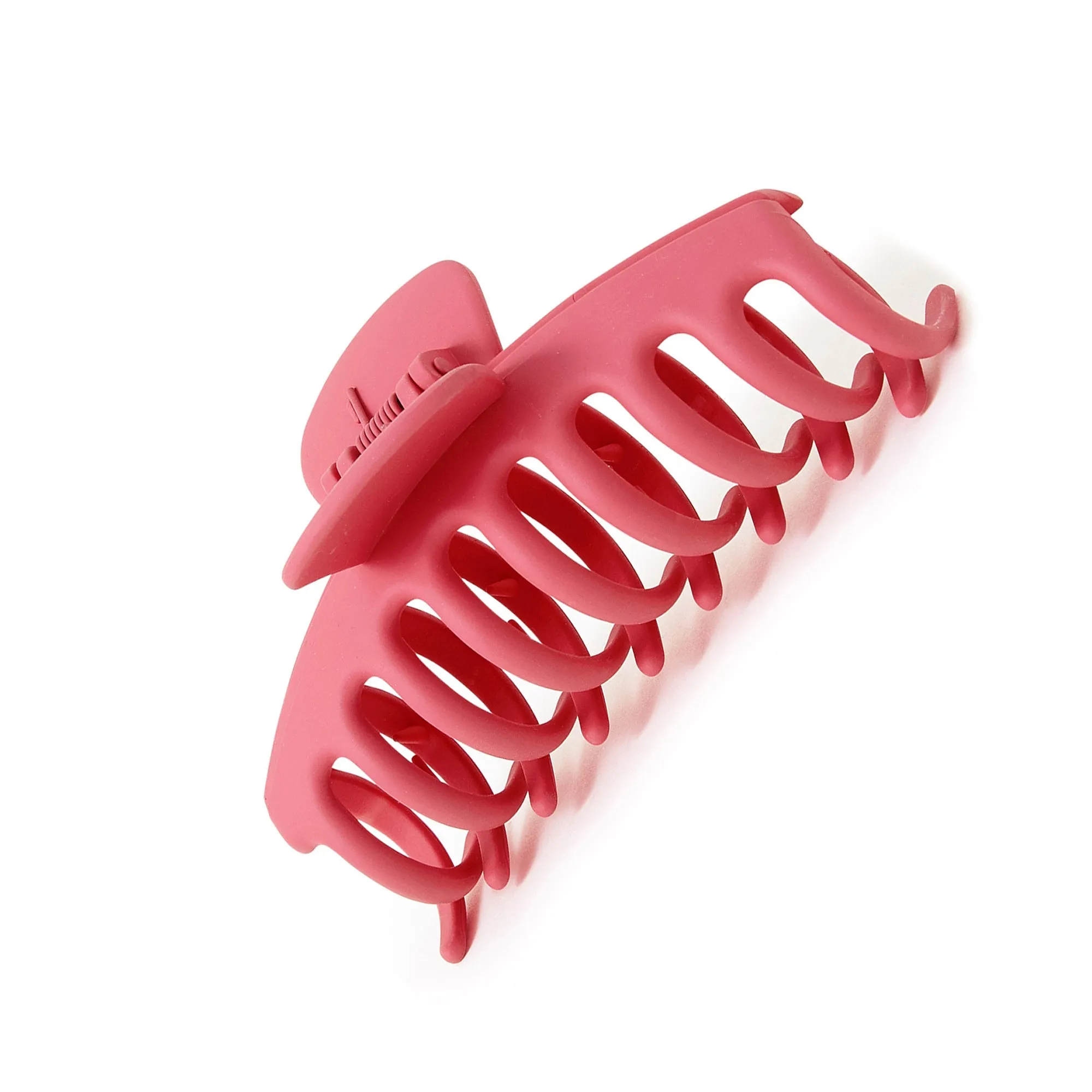 Accessorize London Extra Large Matte Claw Clip Pink