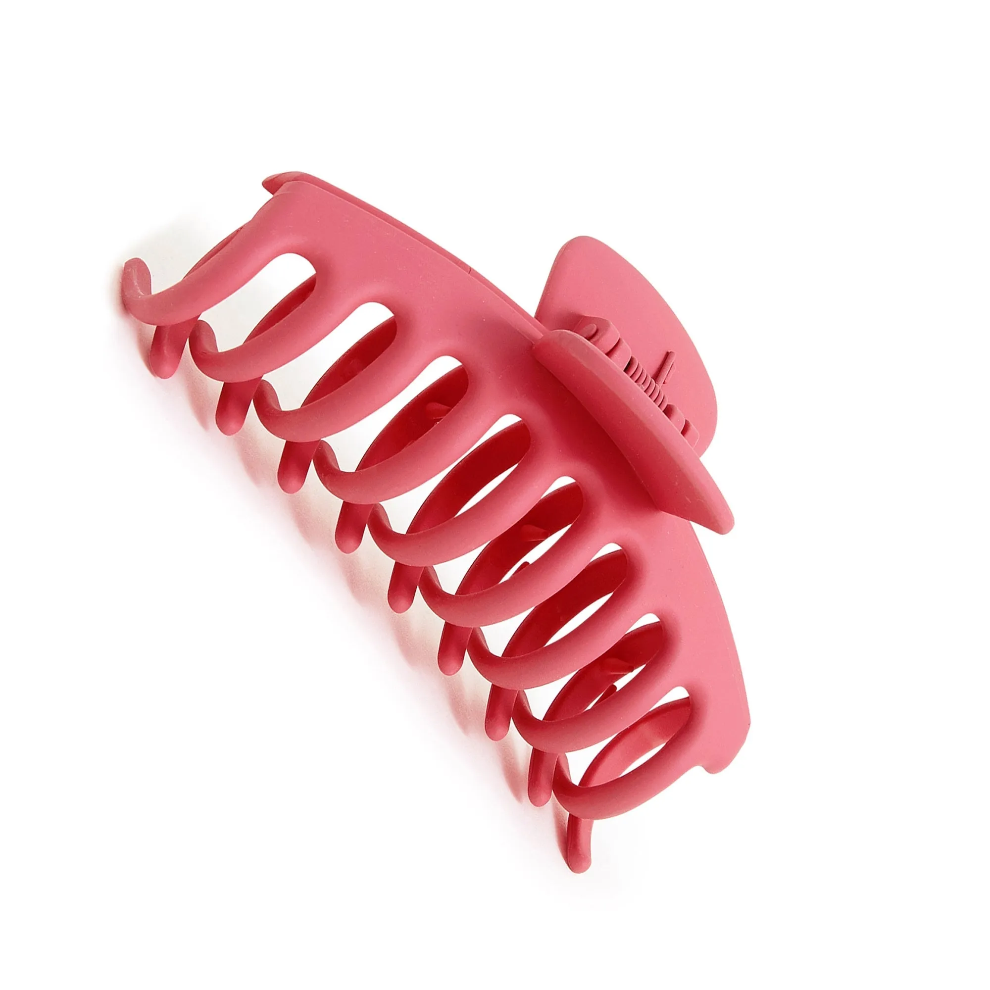 Accessorize London Extra Large Matte Claw Clip Pink