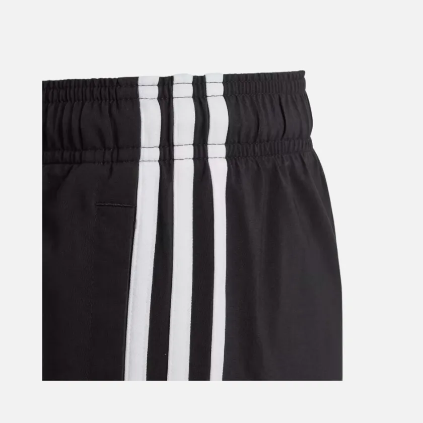 Adidas Essentials 3 Stripes Kids Unisex Shorts (7-16 years) -Black/White