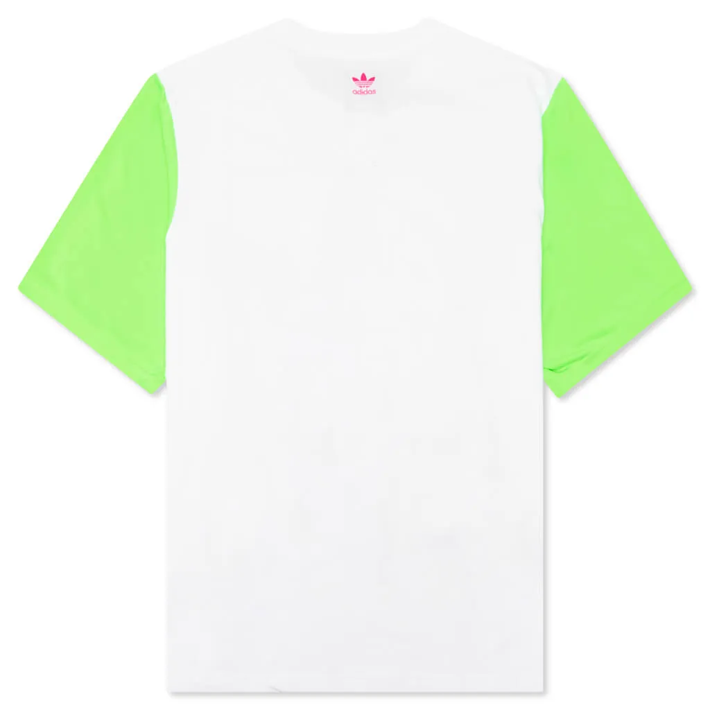 Adidas Originals x Jeremy Scott Tee - White/Solar Green