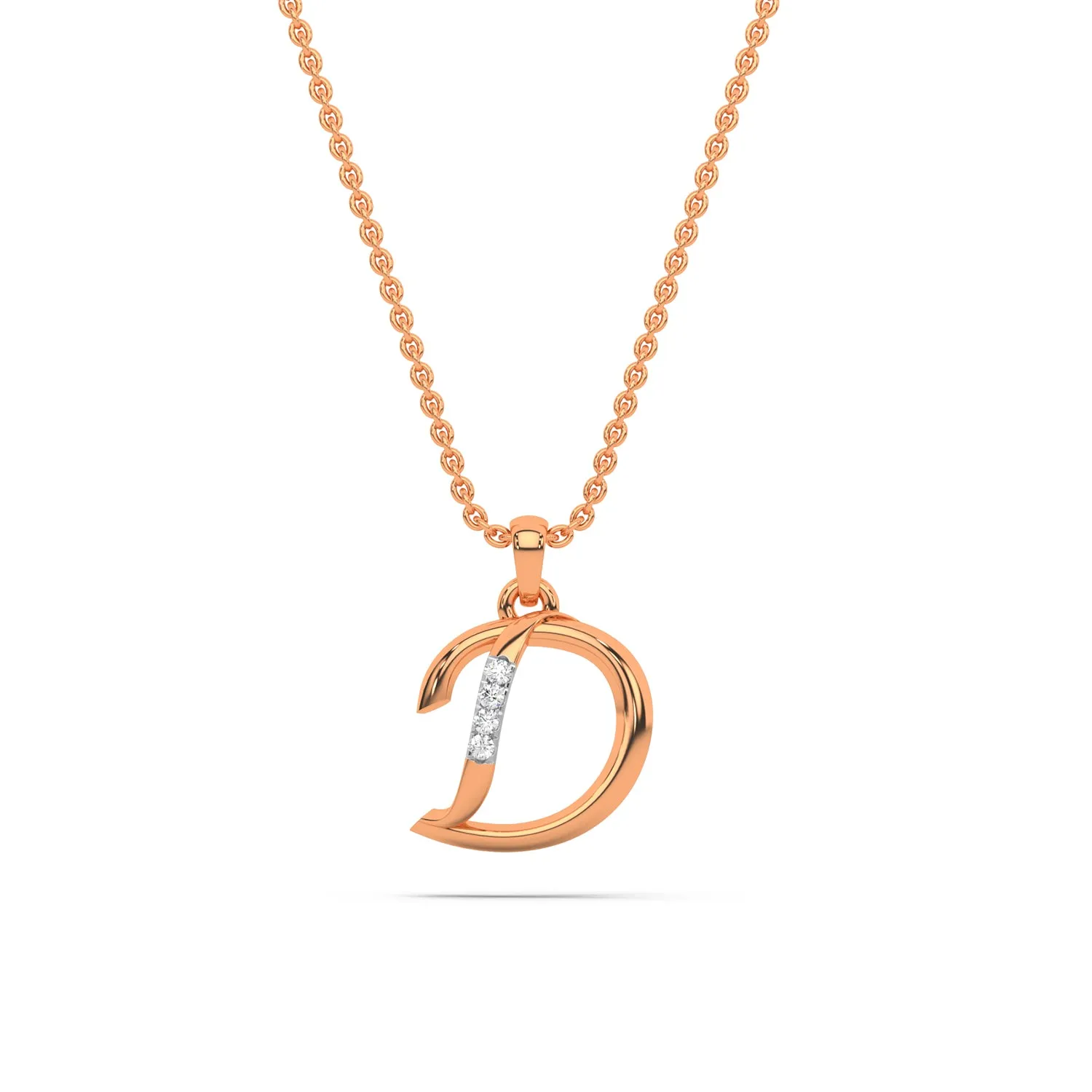 Alphabet D  Unisex Pendant