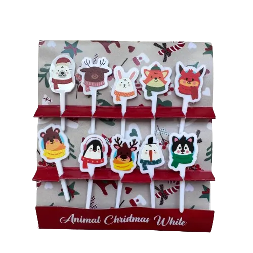 Animal Christmas Ep 2 Acrylic Food Pick