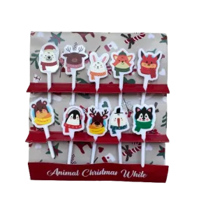 Animal Christmas Ep 2 Acrylic Food Pick