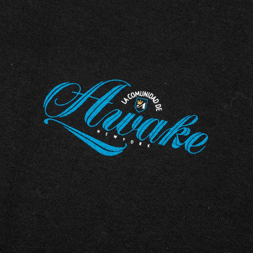 Awake Comunidad Logo Tee - Black