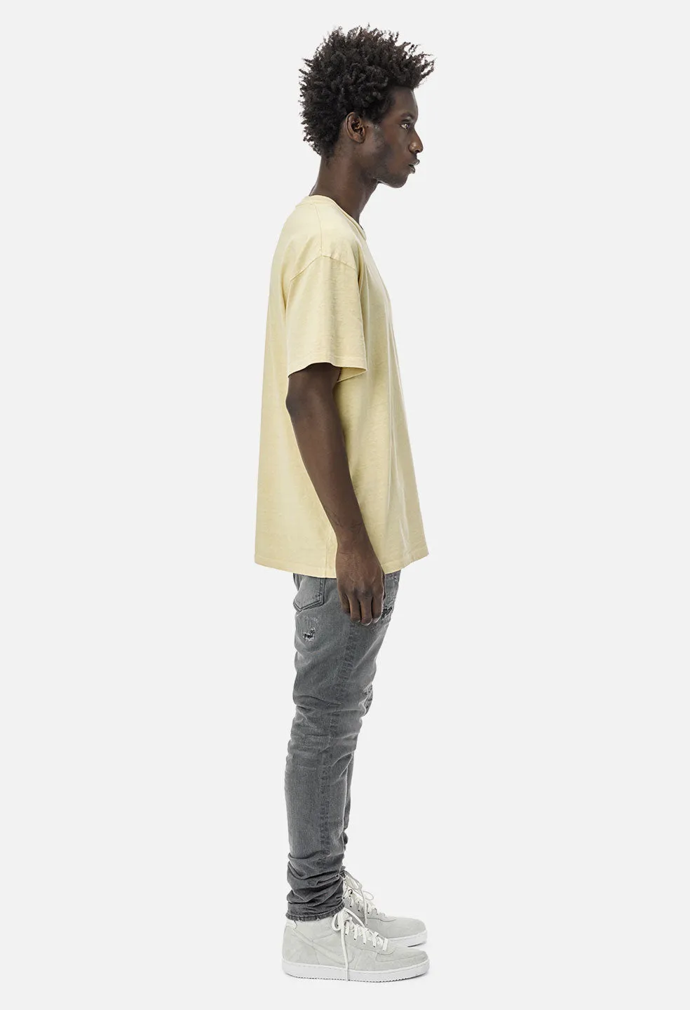 Basalt Tee / Washed Yellow