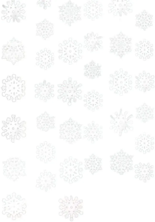 Beautiful Snowflake String Foil for Christmas Party Decoration