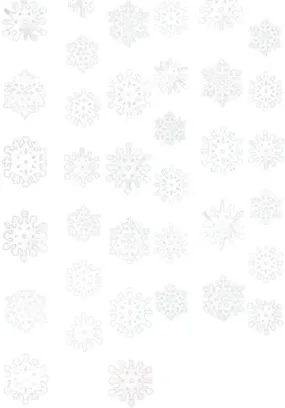 Beautiful Snowflake String Foil for Christmas Party Decoration