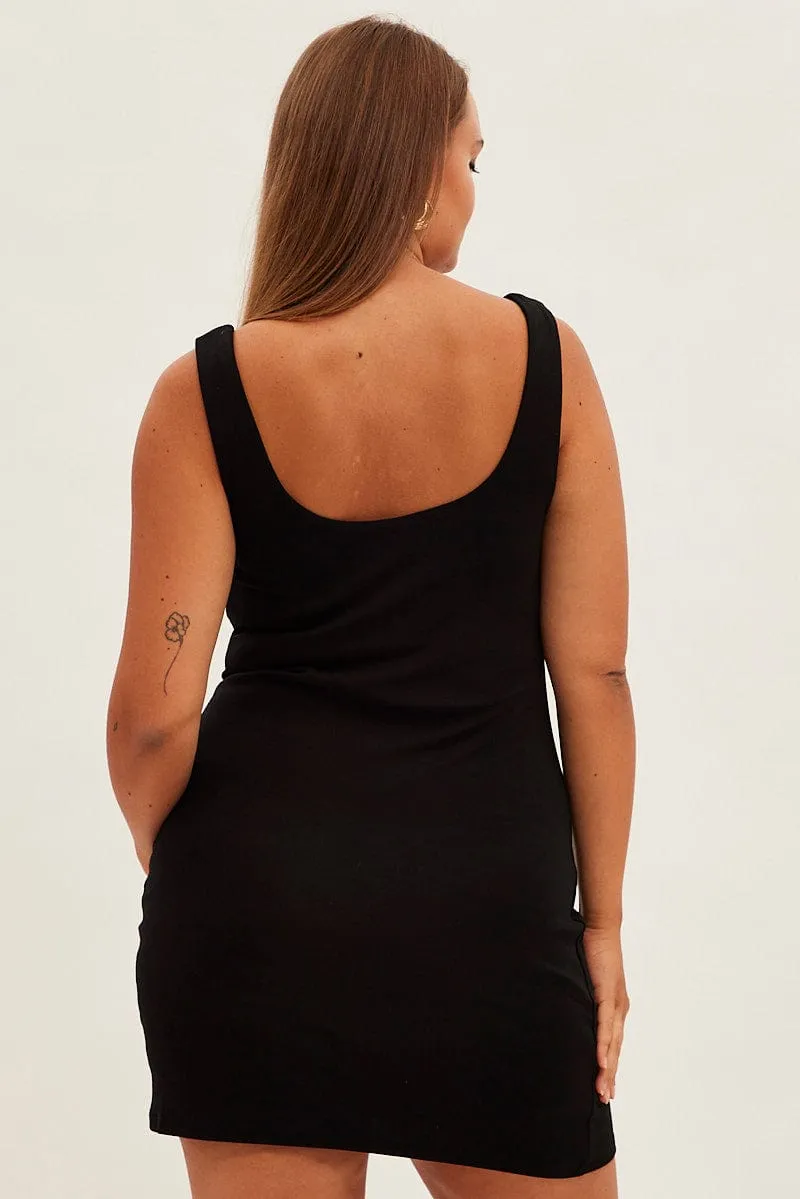 Black Bodycon Sleeveless Mini Dress