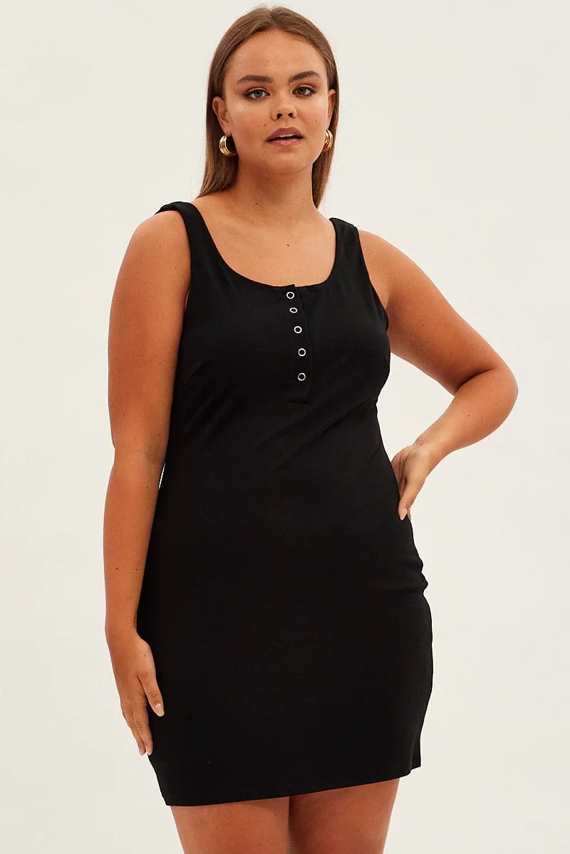 Black Bodycon Sleeveless Mini Dress