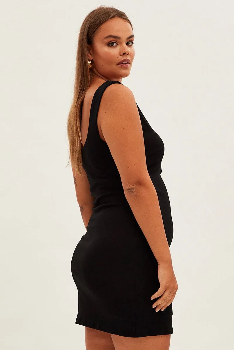 Black Bodycon Sleeveless Mini Dress