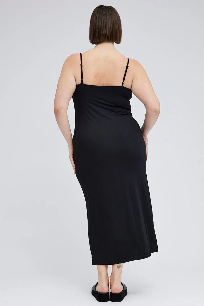 Black Bodycon Supersoft Maxidress