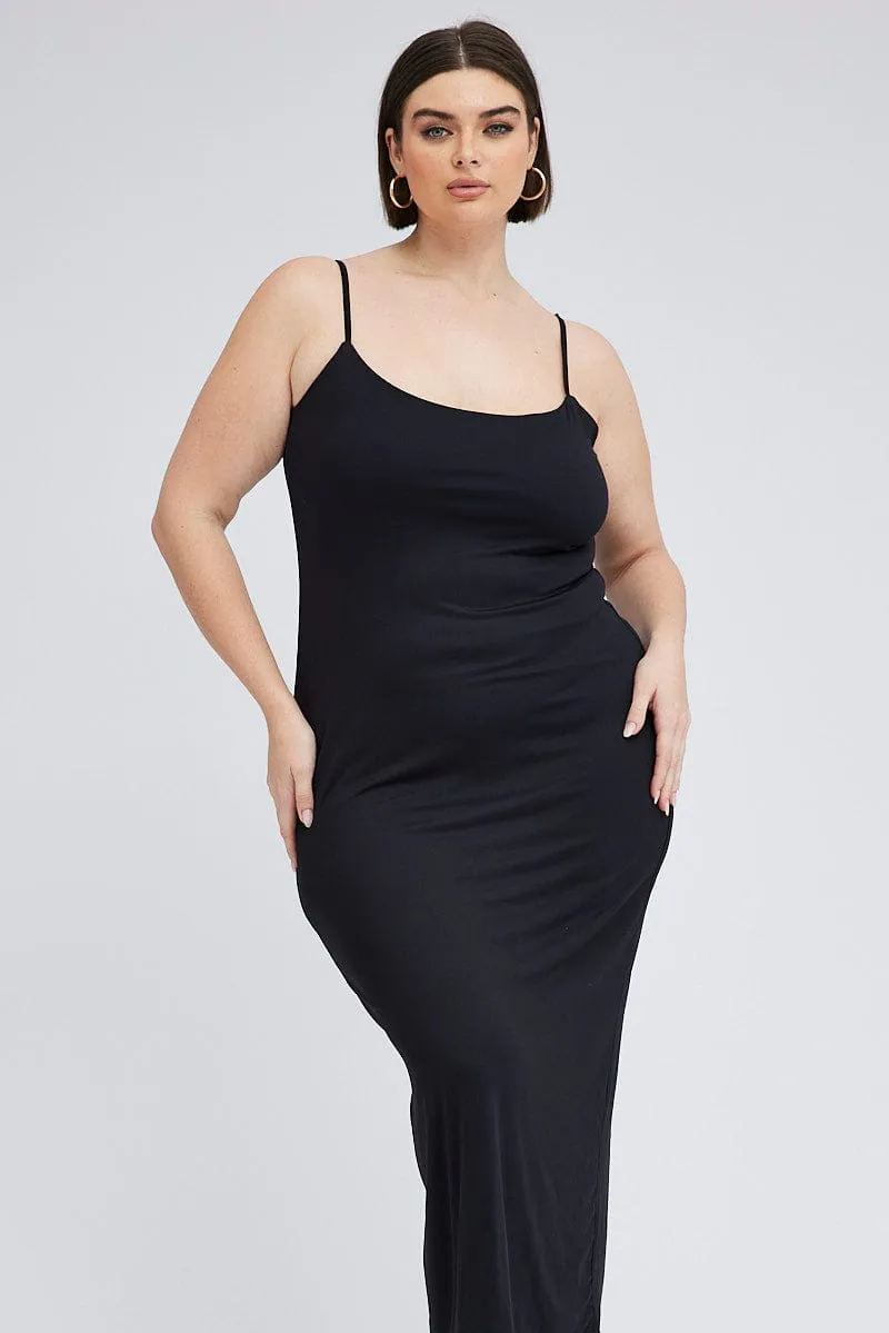 Black Bodycon Supersoft Maxidress