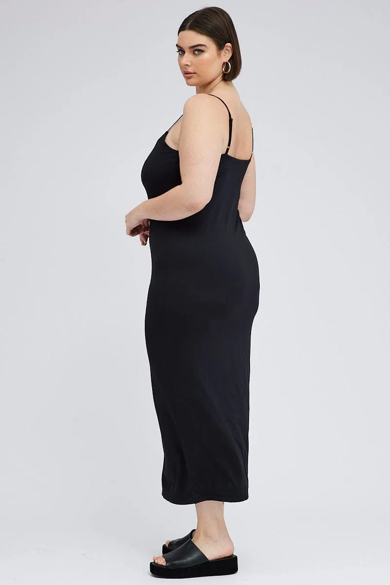 Black Bodycon Supersoft Maxidress