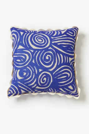 BONNIE AND NEIL CUSHION LANDSCAPE YVES KLEIN BLUE 50CM