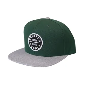 Brixton Oath III Snapback - Pine Needle/Dark Heather Grey