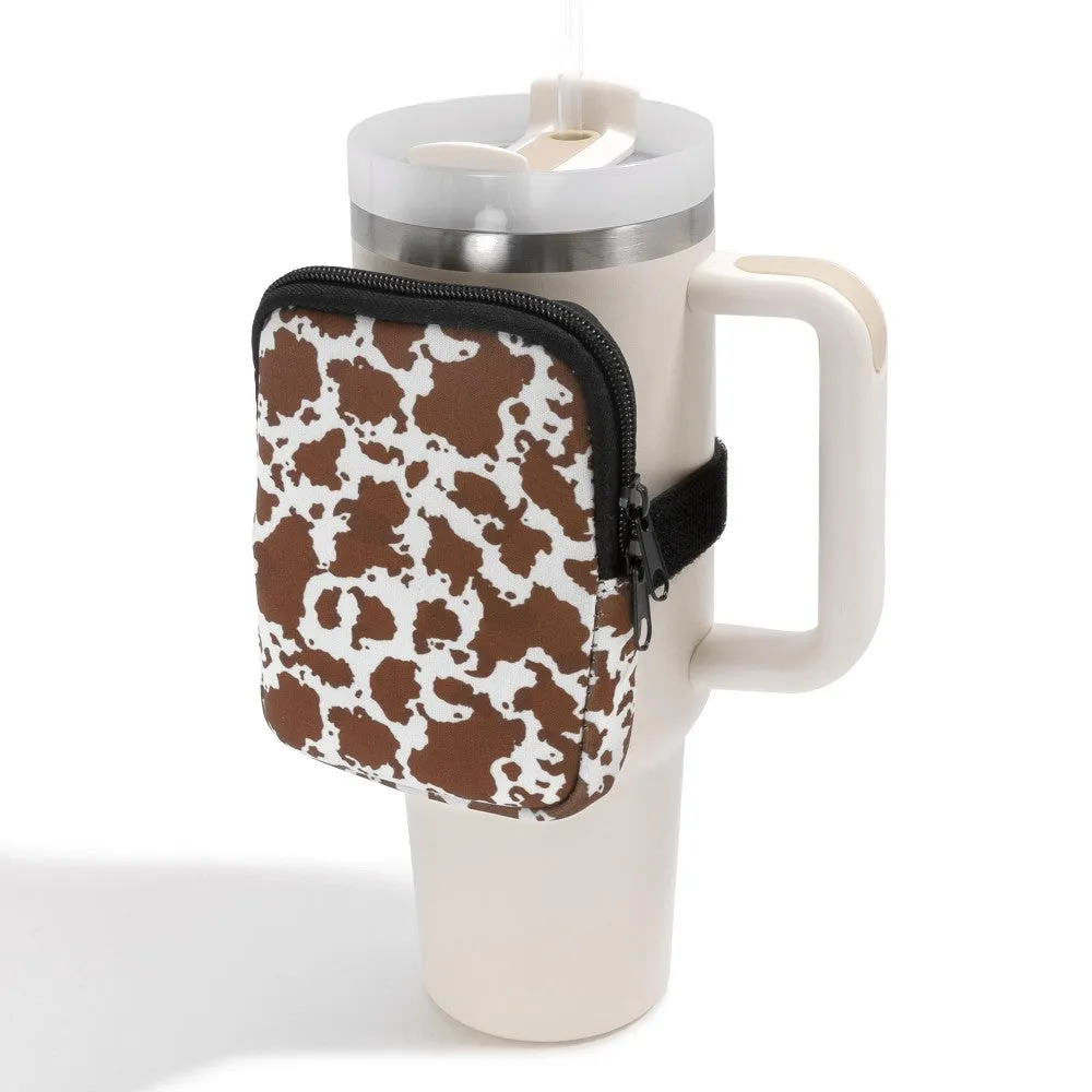 Brown Cow Print Cup Backpack