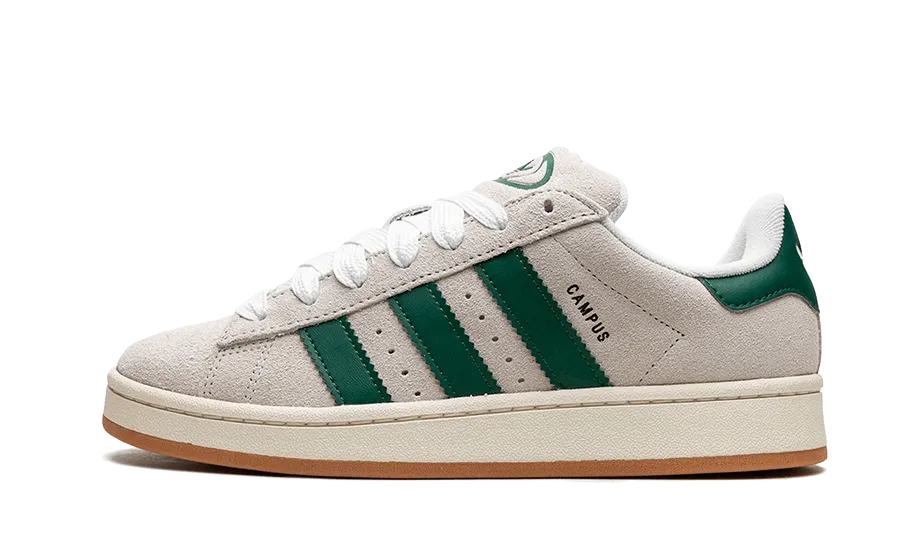 Campus 00s Crystal White Dark Green