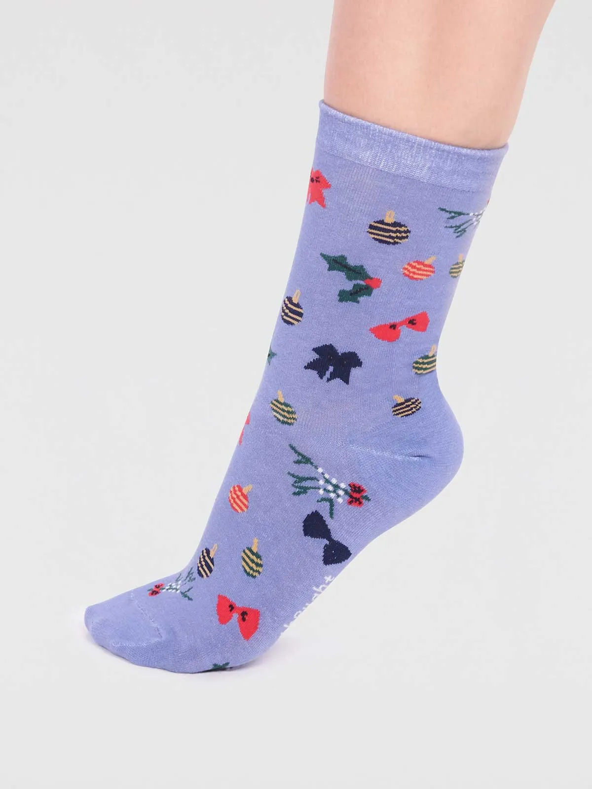 Carole Organic Cotton Christmas Sock Box - Multi