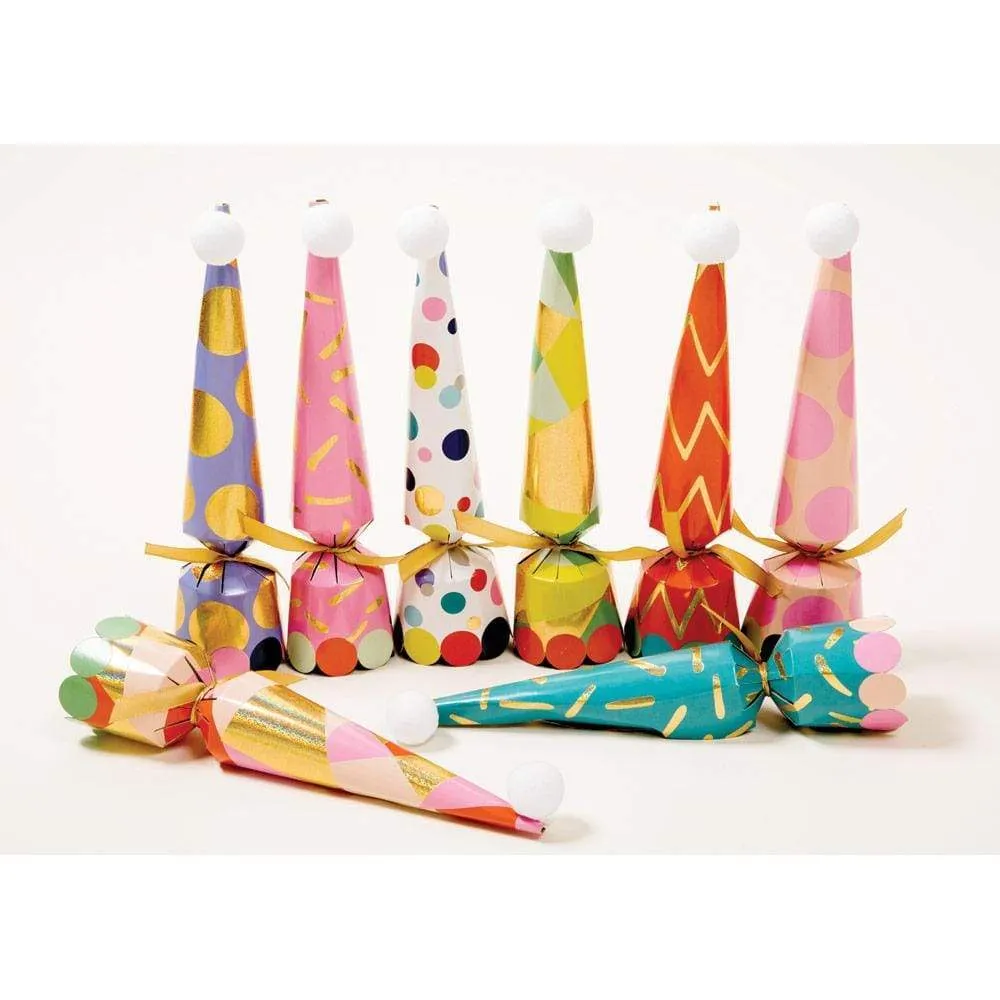 Caspari Celebration Party Hats Cone Crackers