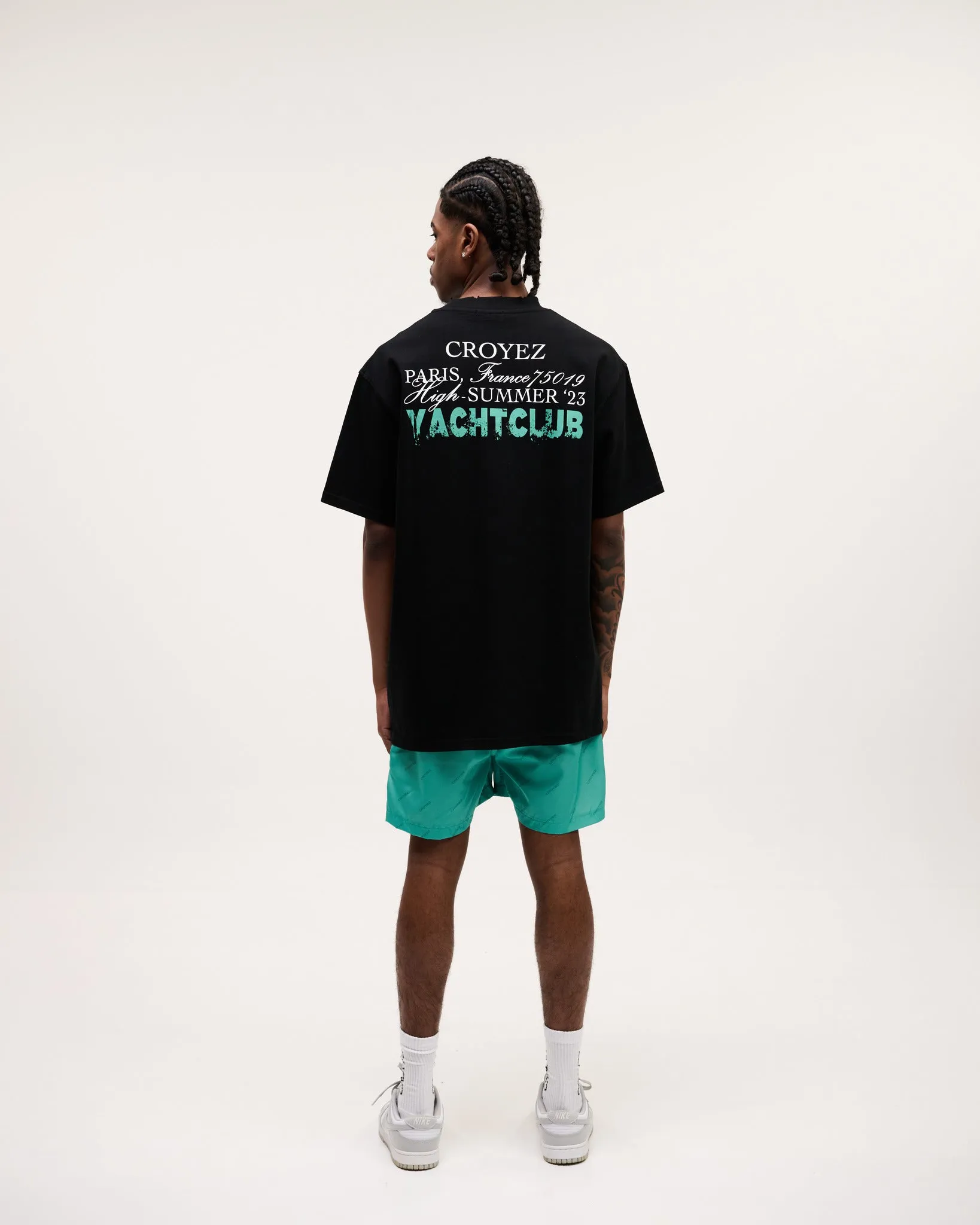 CROYEZ FONT T-SHIRT - BLACK/TEAL