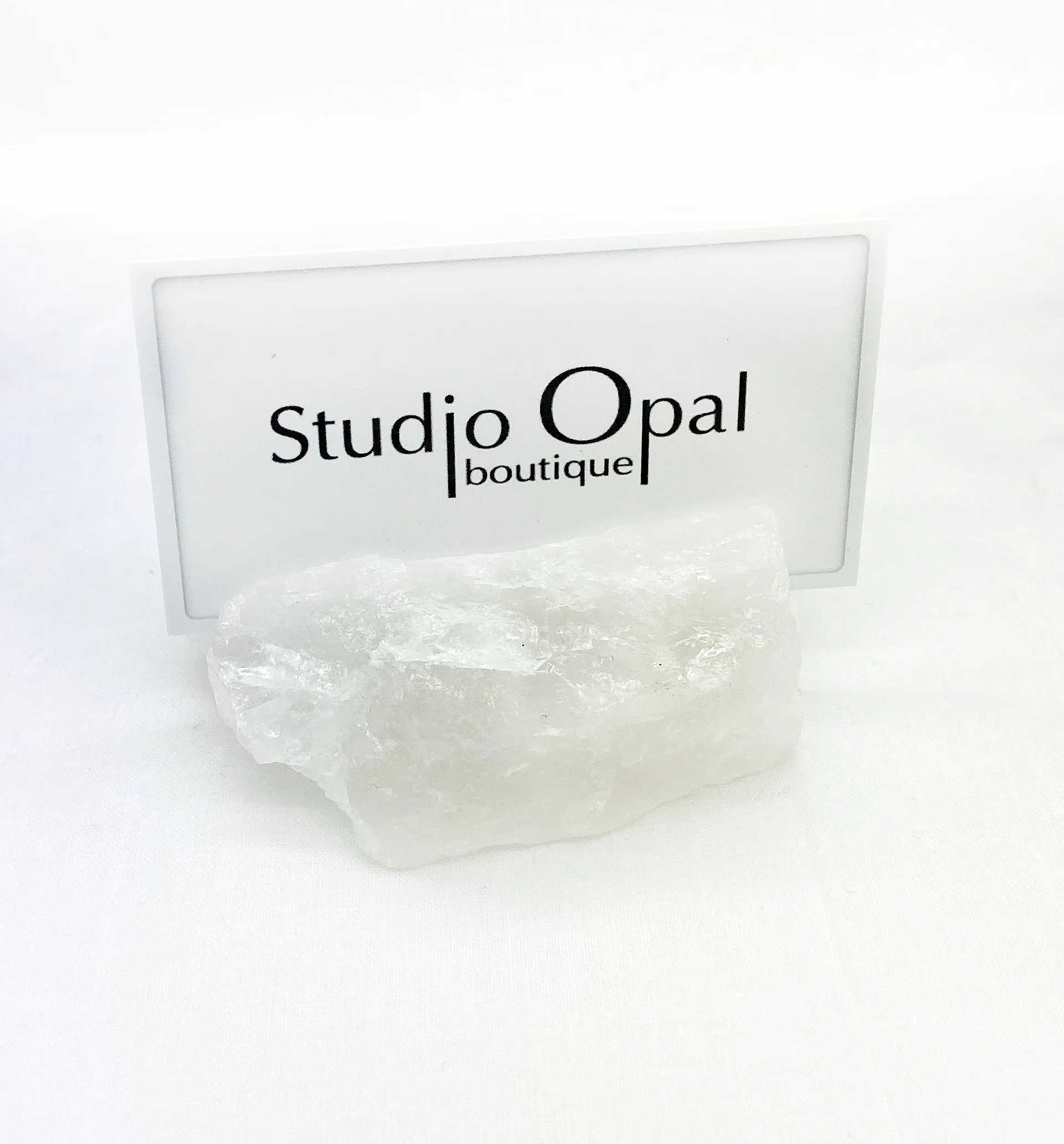 Crystal Quartz Card Holder