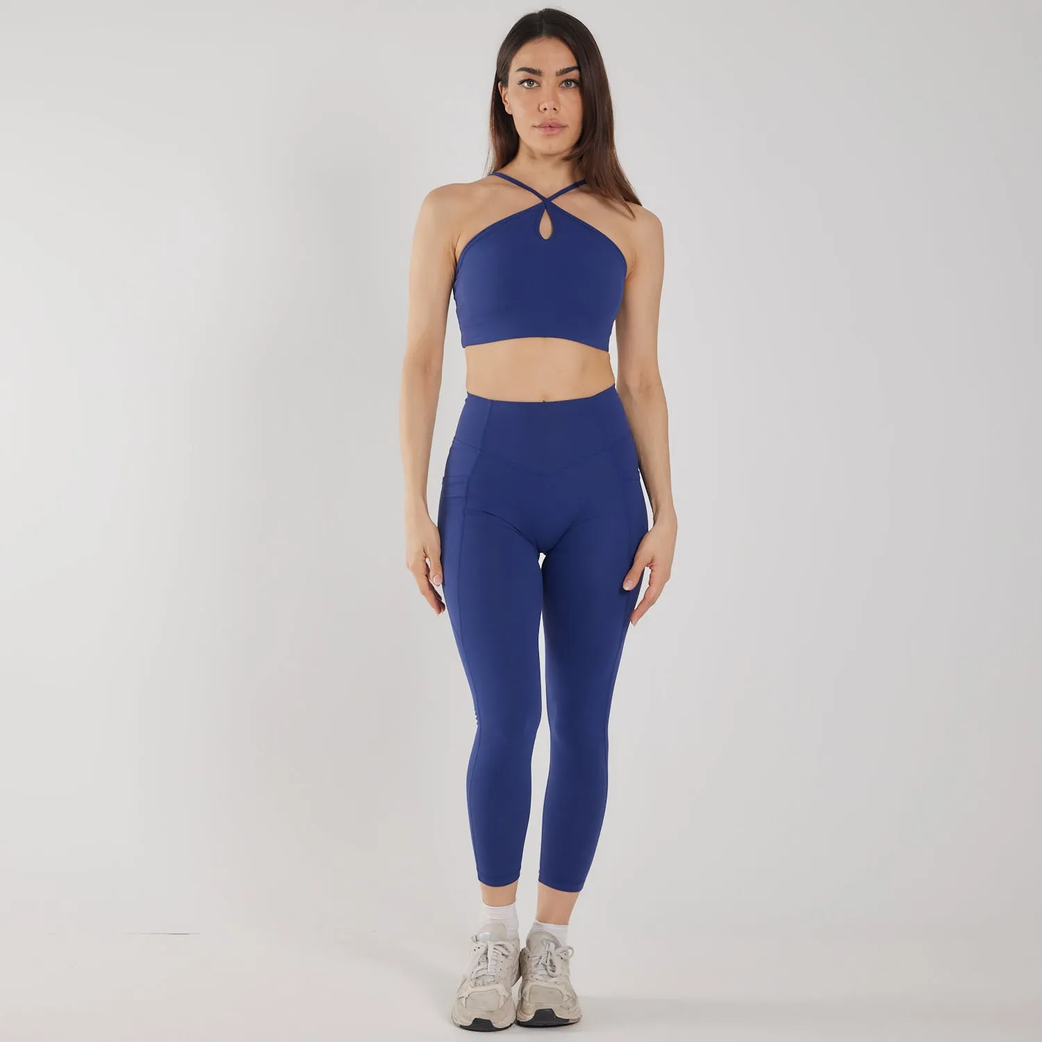 Curve Pocket Legging in Classic Blue