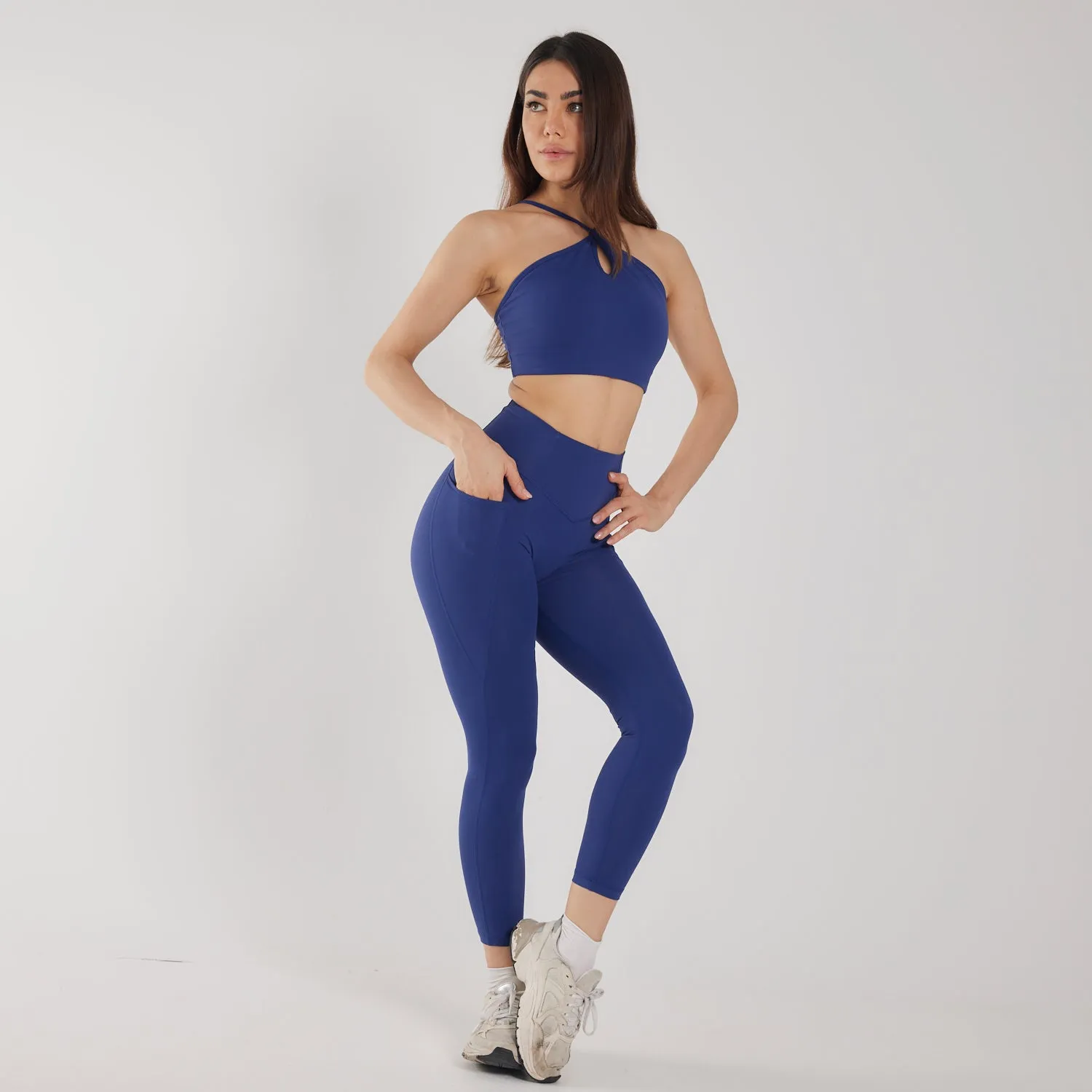 Curve Pocket Legging in Classic Blue