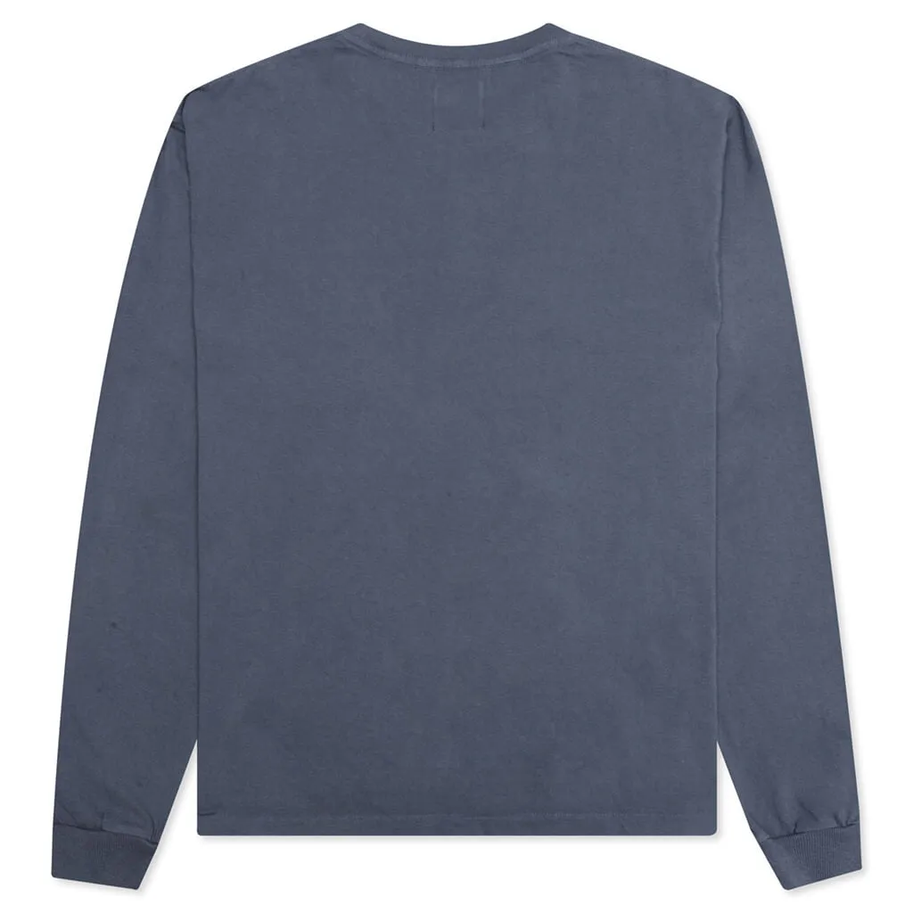 De La Galerie L/S Pocket Tee - Navy