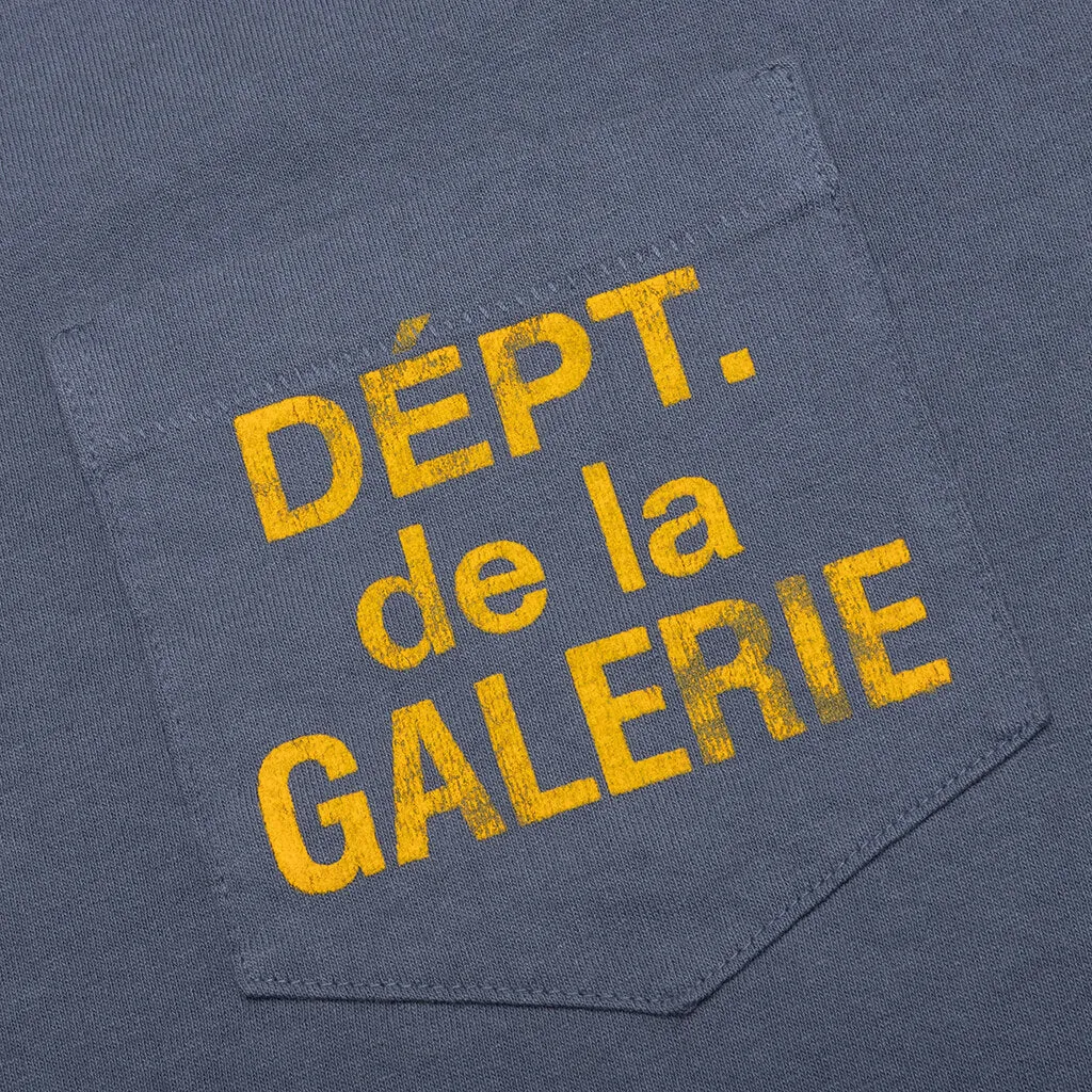 De La Galerie L/S Pocket Tee - Navy