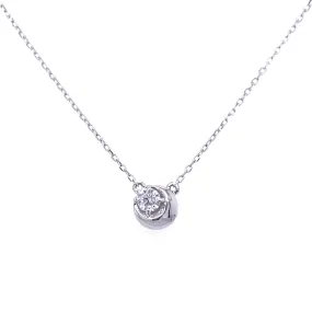 Diamond Moon Necklace