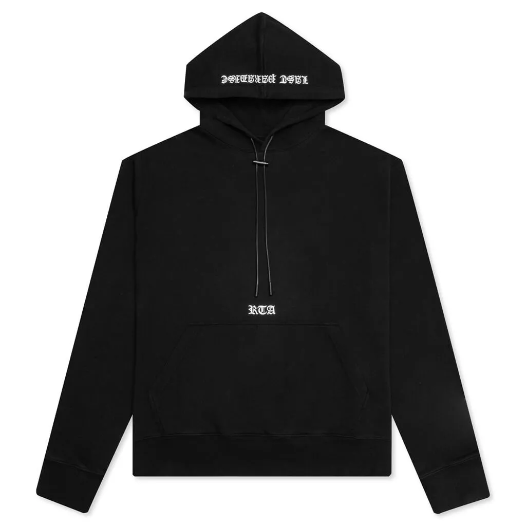 Dion Classic Hoodie - Black/Double Palm Tree