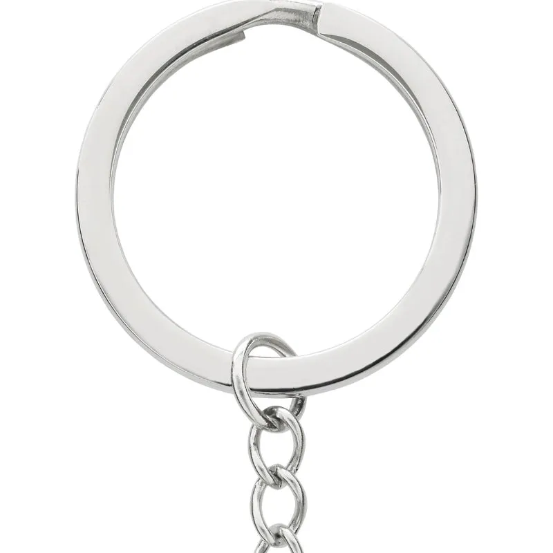 Enamel Tennis Court Key Ring