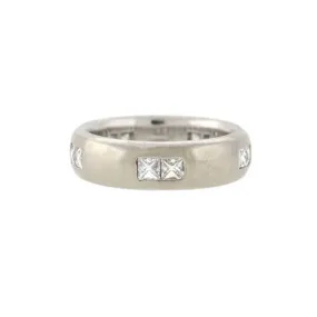 Estate 18kt French Cut Diamond Wide Band Ring 1.00ctw