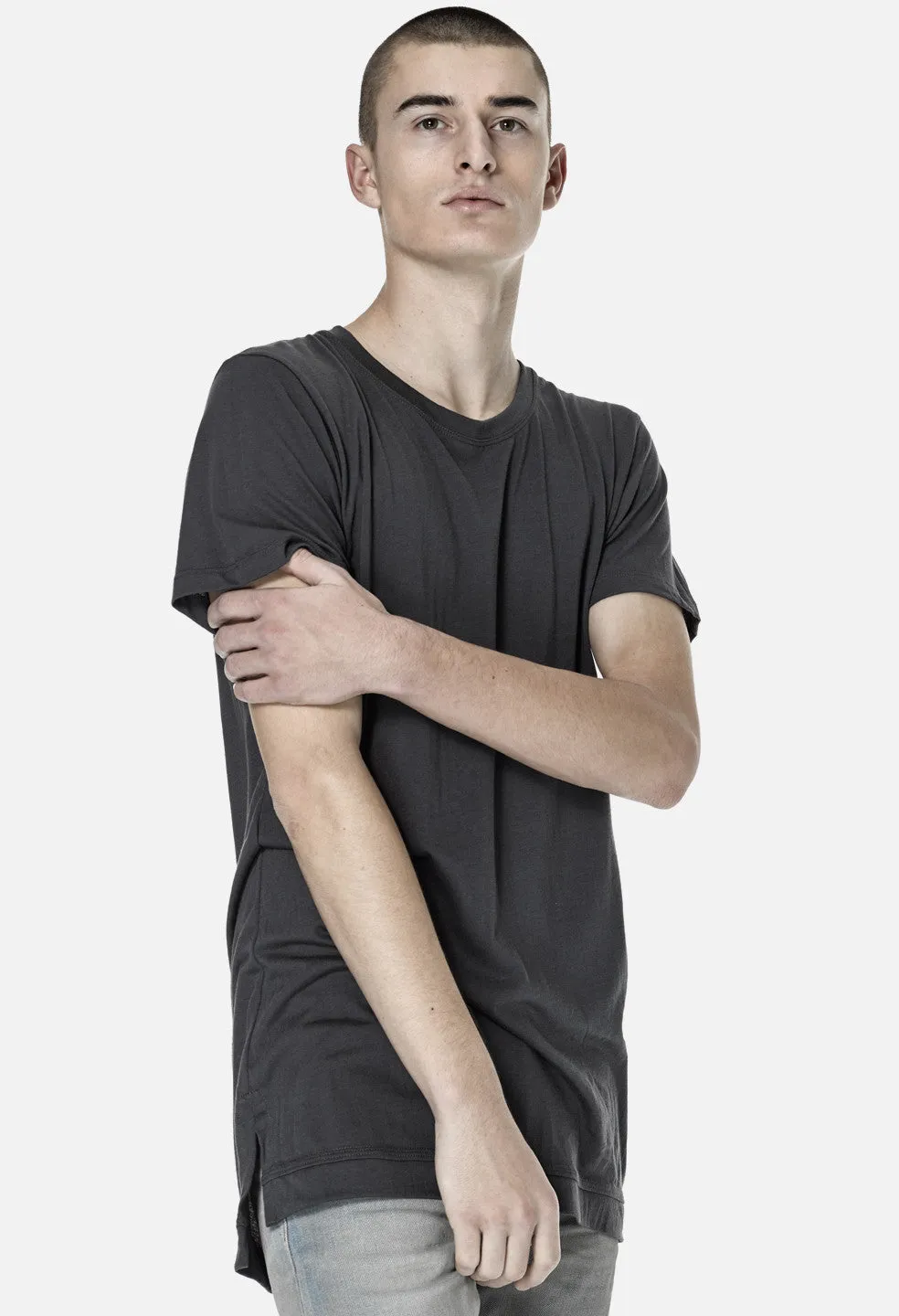 Extended Mercer Tee / Charcoal