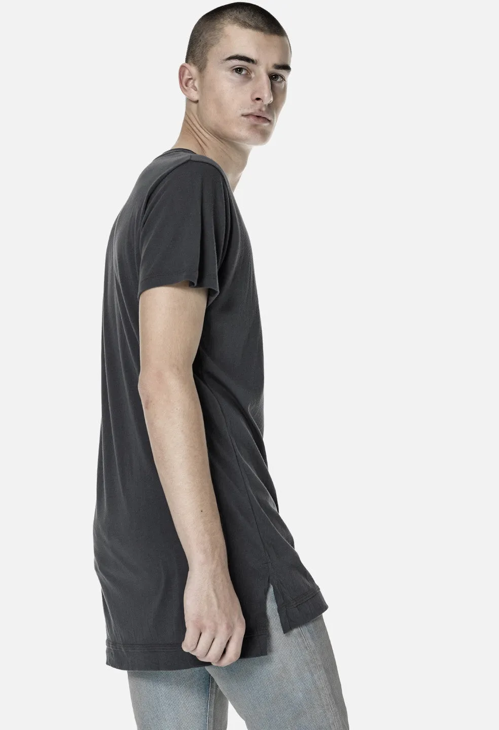 Extended Mercer Tee / Charcoal